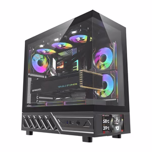 DarkFlash DS950V корпус компьютера с дисплеем (чёрный) + 6 вентиляторов