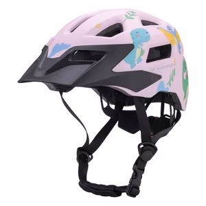Wozinsky детский велосипедный шлем MTB со съемным козырьком S - розовый
