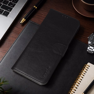 Wonder Common universalus knyginis dėklas (S) iPhone 12/13/Samsung S6/A5 2016/Xcover 4/S22/Huawei P8 2017 juodas