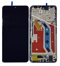 Ekranas Huawei Honor Magic4 Lite 5G/Honor X9 5G/X30 5G su lietimui jautriu stikliuku ir rėmeliu Black ORG