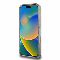 Guess GUHMP16XHFWFCK iPhone 16 Pro Max 6.9" juodas/juodas kietas dėklas IML Flowers Wreath Magnetinis