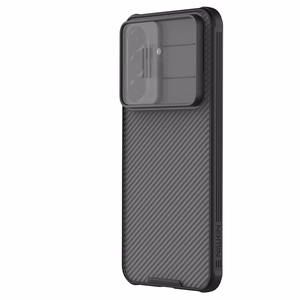 Nillkin CamShield Pro dėklas Samsung Galaxy A57 5G skaidrus juodas