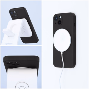SILICONE MAG COVER dėklas telefonui, suderinamas su MagSafe, IPHONE 13, juodas