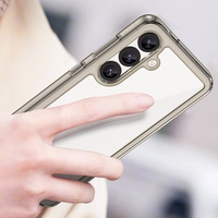 Outer Space dėklas telefonui iPhone 16e lankstus rėmo dangtelis - permatomas, juodas