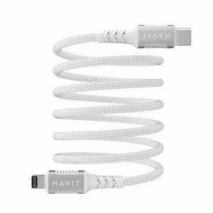 Havit CB6298 - magnetinis USB Type C-Lightning laidas, 1 m (baltas)