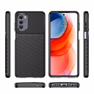 Thunder dėklas lankstus šarvuotas Motorola Moto G Stylus 2022 juodas