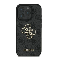 Guess 4G Didelio Logotipo dėklas iPhone 16 Pro Max - juoda