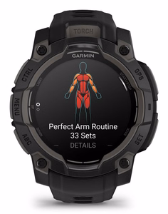 Garmin Instinct 3 AMOLED išmanusis laikrodis juodas