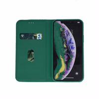 Dėklas Smart Senso Samsung A165 A16 4G/A166 A16 5G tamsiai žalias