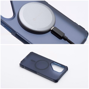 Dėklas skirtas Samsung A27 Forcell F-Protect BumperX Premium suderinamas su MagSafe tamsiai mėlynas