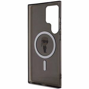 Karl Lagerfeld IML Ikonik magnetinis dėklas telefonui Samsung Galaxy S24 Ultra - juodas