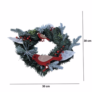 Christmas wreath decoration 30 cm RC-K-512 green