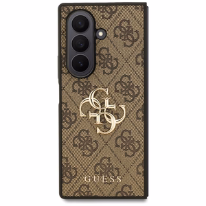 Dėklas telefonui GUESS SAMSUNG Z Fold7 GUHCZFD74GMGBR (4G PU su dideliu logotipu) rudas