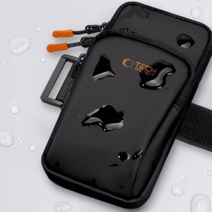 Tech-Protect M7 Universalus sportinis dėklas - Juodas ir oranžinis