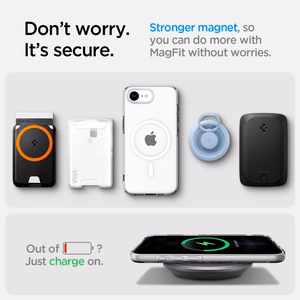 Spigen Liquid Crystal Mag MagSafe iPhone 16e dėklas - Skaidrus