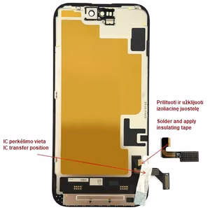 Ekranas skirtas iPhone 15, LTPO Soft OLED, 60Hz