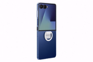 Samsung dėklas su žiedu Samsung Galaxy Z Flip7 - permatomas