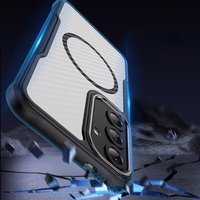 Defender Carbon Mag dėklas for Samsung Galaxy S24 FE juodas