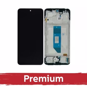 LCD ekranas suderinamas su Xiaomi Redmi Note 14S su rėmeliu / Midnight juodas / OEM