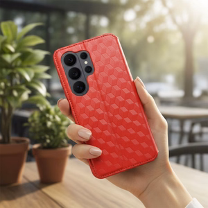 Atverčiamas dėklas Oppo Reno 15 Pro 5G Cubic Book, raudonas