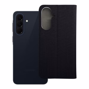 SENSITIVE Knygos dėklas SAMSUNG A57 5G, juodos spalvos