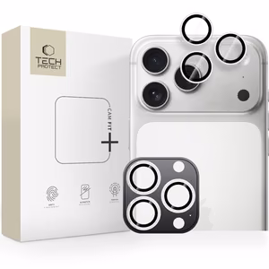 Tech-Protect Camring Fit+ kameros dangtelis, skirtas iPhone 14 Pro / Max / 15 Pro / Max / 16 Pro / Max / 17 Pro / Max – sidabrinis