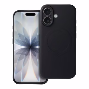 Dėklas Silicone Mag Cover (MagSafe) skirtas iPhone 17 juodas
