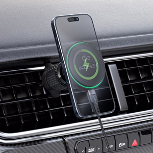 Automobilinis laikiklis-įkroviklis Acefast D33 MagSafe 15W juodas