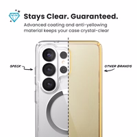 Speck Presidio Perfect-Clear Magnet - Samsung Galaxy S26 Ultra MagSafe dėklas (Clear/Clear/sidabrinis)