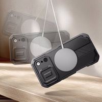 Tech-Protect Kevlar magnetinis MagSafe dėklas telefonui iPhone 17 Pro Max - juodas