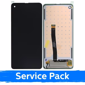 LCD Display Compatible With Samsung G715 Xcover Pro Black (Service Pack)
