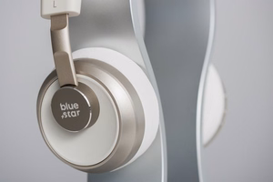 Belaidės ausinės Blue Star BH02 baltos