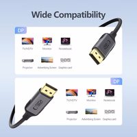 Tech-Protect UltraBoost DisplayPort į DisplayPort 1.4 4K 60Hz laidas 2m - juodas