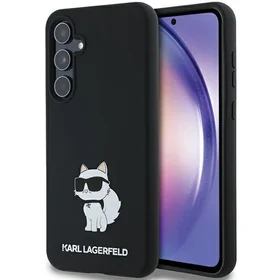 Karl Lagerfeld Silikoninis Choupette dėklas Samsung Galaxy A35 - juodas