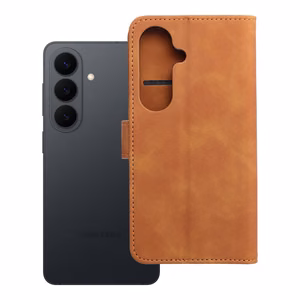 TENDER knyginis dėklas telefonui SAMSUNG S26 rudas