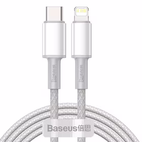 Baseus kabelis High Density PD USB-C - Lightning 2,0 m baltas 20W