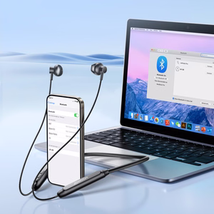 "Joyroom JR-D8" belaidės "Bluetooth" ausinės su galvos juosta - juodos spalvos