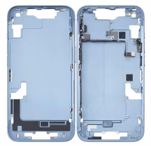 Vidinis korpusas iPhone 14 Blue su šoniniais mygtukais originalus (used Grade B)