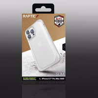 Raptic X-Doria Slim dėklas telefonui iPhone 14 Pro Max nugarėlė skaidri