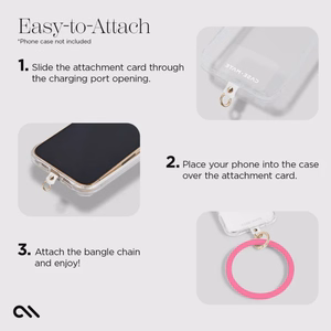Case-Mate Phone Bangle riešo dirželis telefonui, fuksijų spalvos