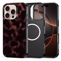 Tech-Protect Lamano Magnetinis dėklas telefonui iPhone 16 Pro Max - juodas ir raudonas