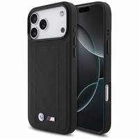 BMW M Quilted Logo MagSafe dėklas telefonui iPhone 17 Pro Max - juodas