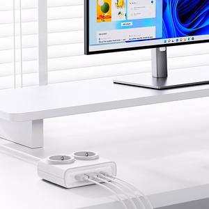 Orico PDC25 25W 6in1 maitinimo blokas 2x AC + 2x USB-A + 2x USB-C - baltas