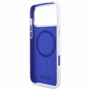 BMW M Silicon Horizontal Line MagSafe deklas iPhone 17 Pro Max - baltas