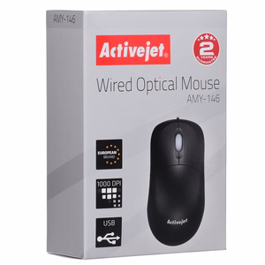 Activejet AMY-146 laidinė optinė USB pelė