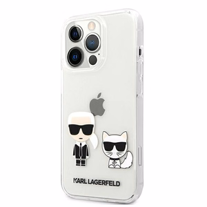 Karl Lagerfeld skaidrus Karl & Choupette Dėklas for iPhone 13 Pro / 13 - skaidrus