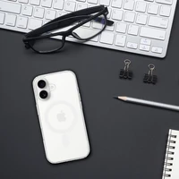 Akrilinis magnetinis dėklas telefonui Iphone 17 skaidrus