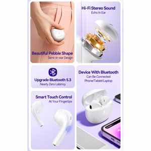 Bluetooth ausinės Essager Shine ES-07 violetinės