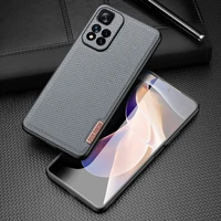 Dux Ducis Fino dėklas telefonui dengtas nailono medžiaga Xiaomi Redmi Note 11 Pro+ 5G (China) / 11 Pro 5G (China) / Mi11i HyperCharge / Poco X4 NFC 5G mėlyna