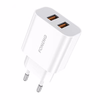 Greitas įkroviklis Foneng 2x USB EU45 12W + USB Micro kabelis